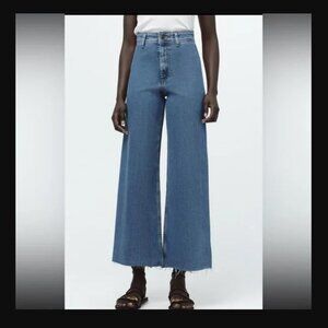 Zara Marine Straight wide leg Jean